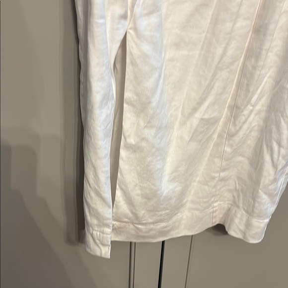 By Anthropologie Sleeveless Square-Neck Linen Button Wrap Midi Dress $178 - Picture 5 of 9